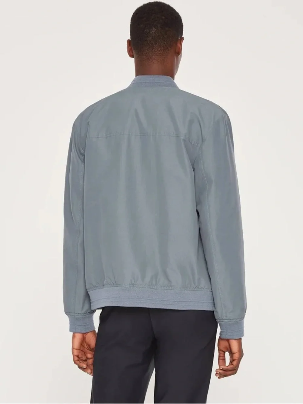 Club Monaco Slate Grey Bomber Jacket